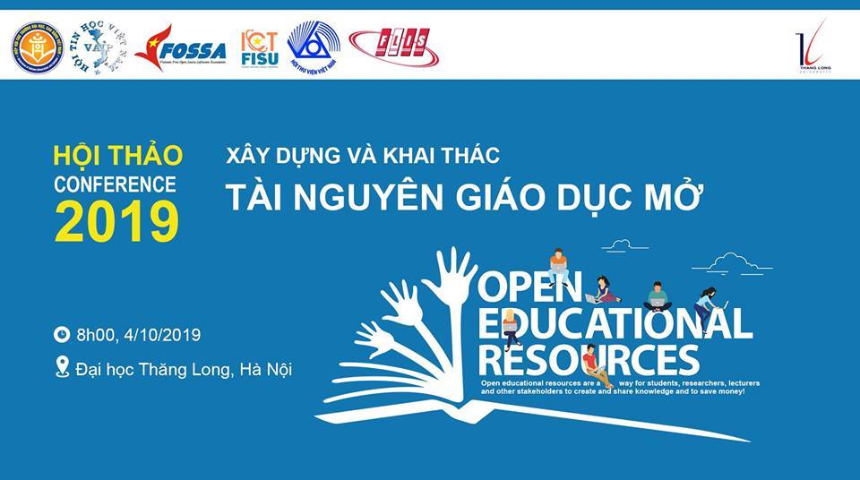 Hội thảo “Xây dựng và khai thác tài nguyên giáo dục mở” tổ chức tại Hà Nội ngày 4/10/2019