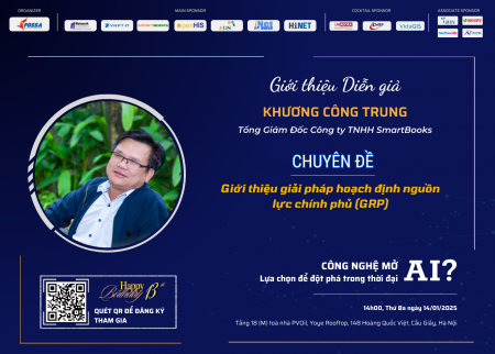 Chuyên đề tại chương trình sinh nhật VFOSSA lần thứ 13: “Giới thiệu giải pháp hoạch định nguồn lực chính phủ (GRP)”