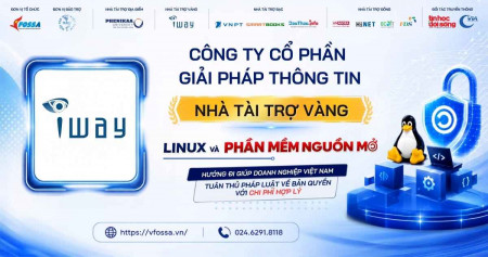 Công ty iWay đồng hành cùng sự kiện Linux & Phần mềm Nguồn mở với vai trò Nhà tài trợ Vàng