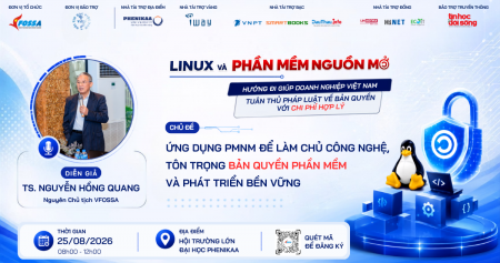 TS. Nguyễn Hồng Quang - Diễn giả Hội thảo VFOSSA 2026: Lời giải làm chủ công nghệ, tôn trọng bản quyền & Phát triển bền vững từ Phần mềm Nguồn mở