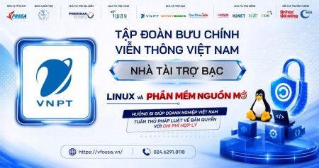 VNPT đồng hành cùng sự kiện Linux và Phần mềm nguồn mở với vai trò Nhà tài trợ Bạc