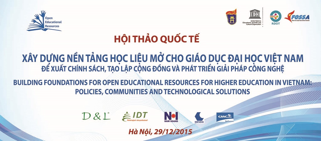 Toàn cảnh Hội thảo Xây dựng nền tảng học liệu mở cho giáo dục đại học Việt Nam