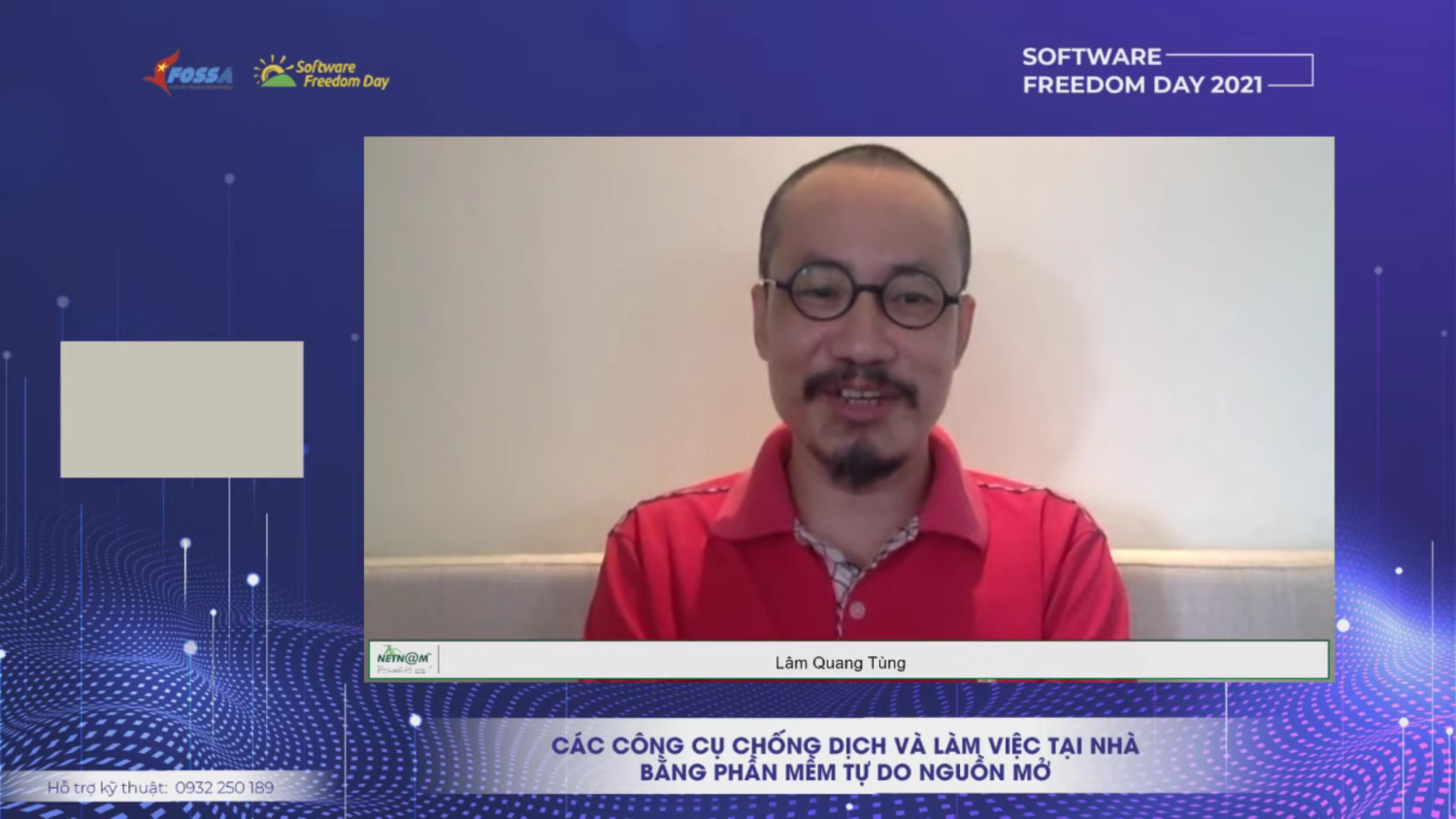 Ông Lâm Quang Tùng - Trưởng làng công nghệ Giải trí/Truyền thông giới thiệu về Cuộc thi khởi nghiệp đổi mới sáng tạo Quốc gia TECHFEST 2021