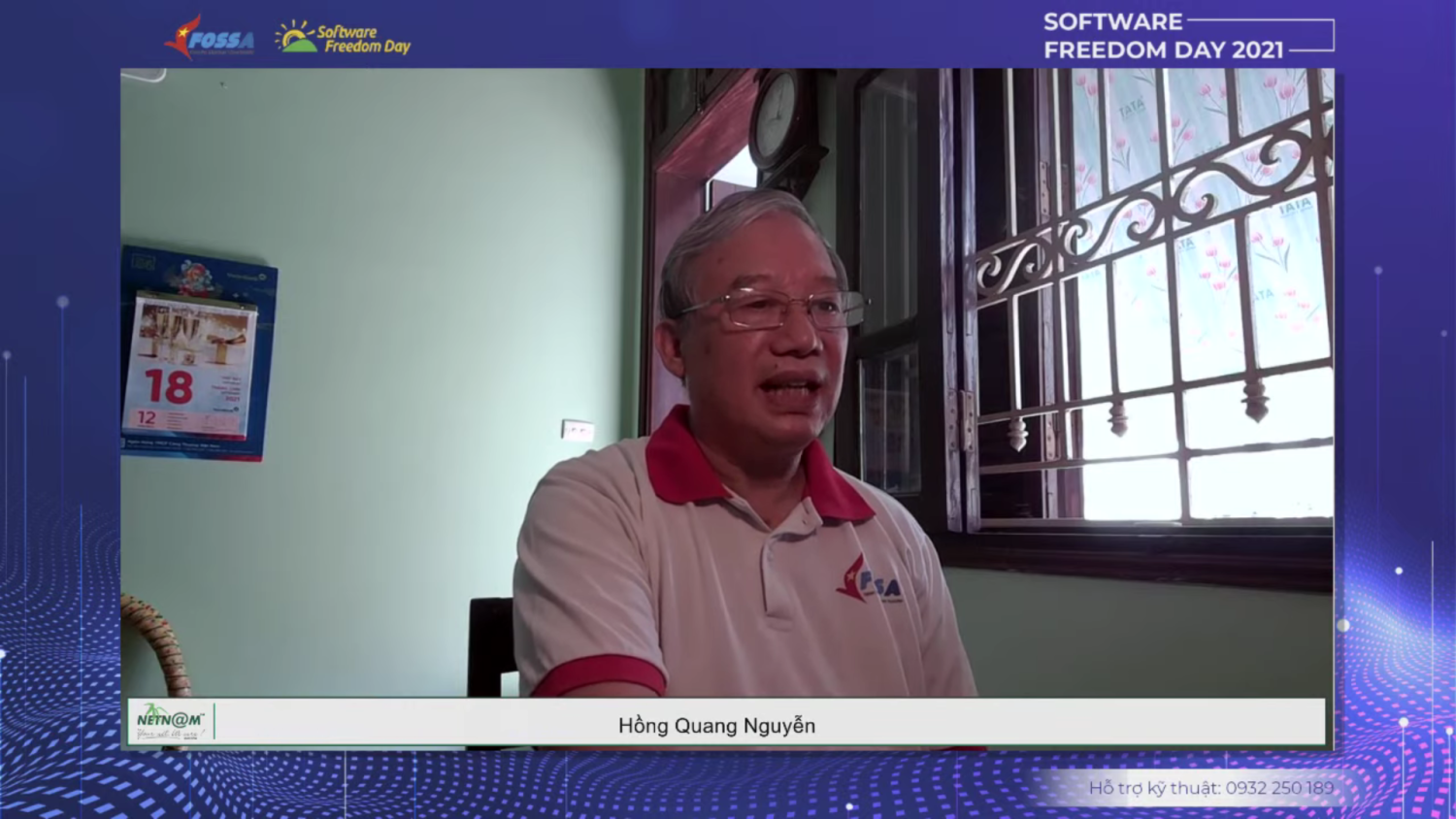 Chủ tịch VFOSSA Nguyễn Hồng Quang phát biểu khai mạc SFD 2021