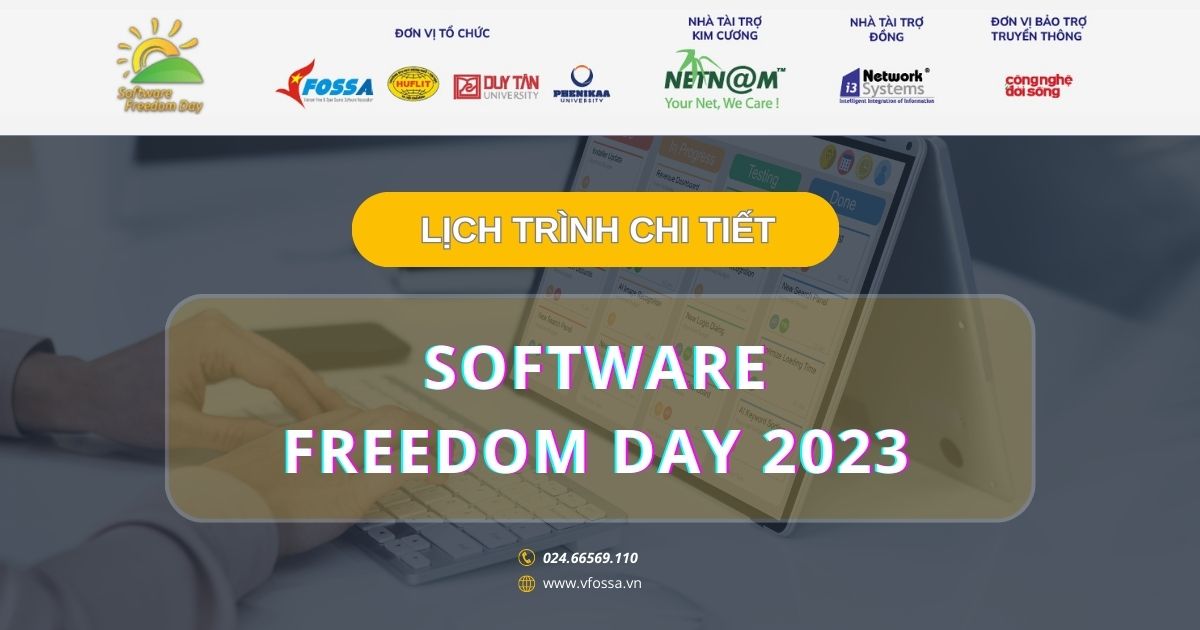 Lịch trình chi tiết Software Freedom Day 2023