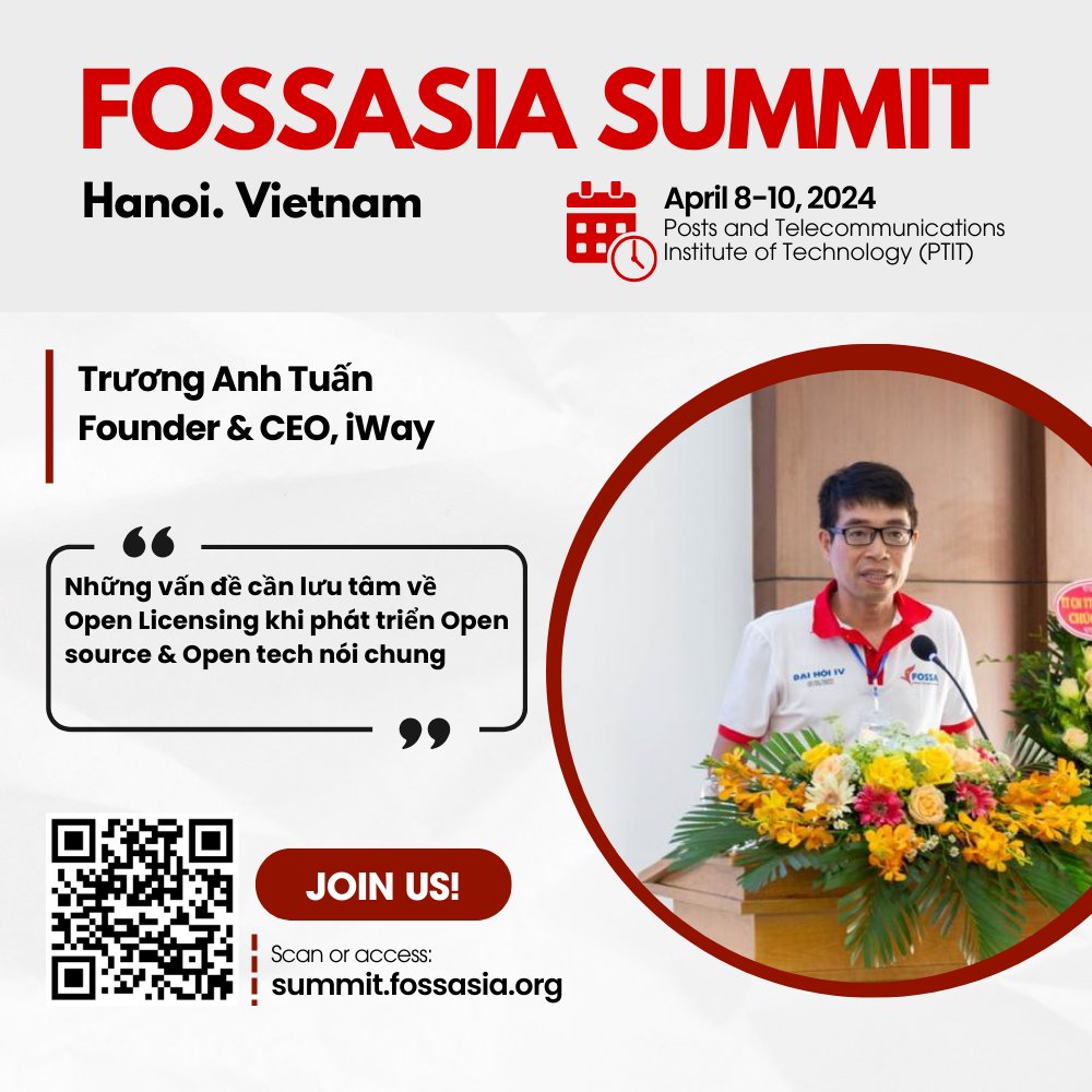 Thông tin về chủ đề diễn giả Trương Anh Tuấn sẽ chia sẻ trong FOSSASIA Summit 2024