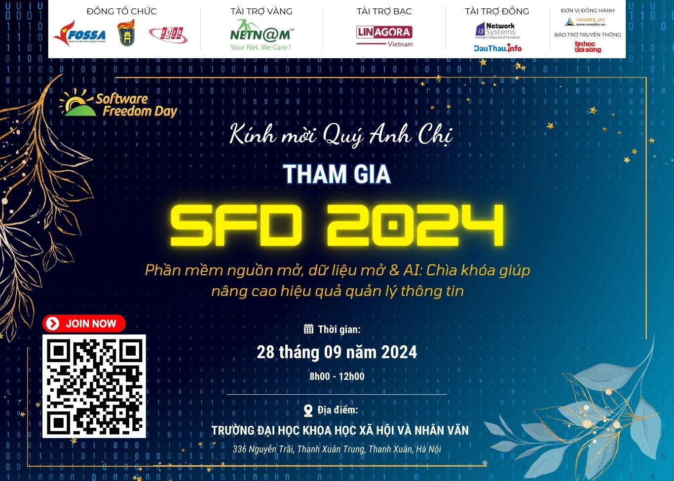 Đăng ký tham gia Ngày hội Phần mềm Tự do Nguồn mở 2024