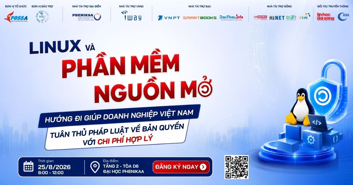 Thông báo sự kiện lớn nhất năm của VFOSSA: Lời giải chiến lược cho bài toán bản quyền phần mềm
