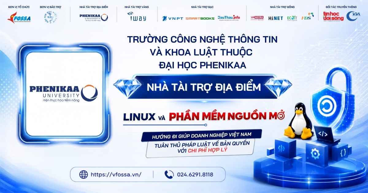 Đại học Phenikaa - Nhà tài trợ địa điểm của sự kiện Linux & Phần mềm Nguồn mở