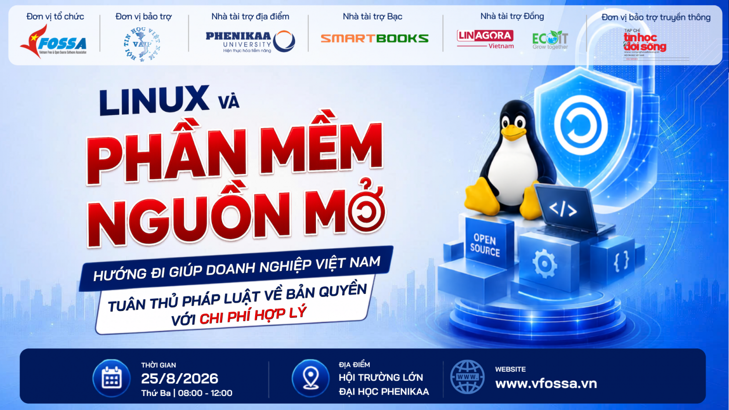Thông báo sự kiện lớn nhất năm của VFOSSA: Lời giải chiến lược cho bài toán bản quyền phần mềm