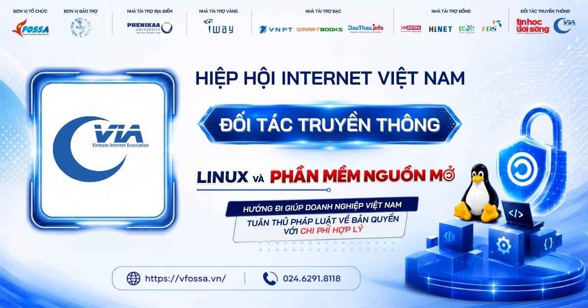 VIA đồng hành cùng sự kiện Linux & Phần mềm Nguồn mở với vai trò Đối tác Truyền thông